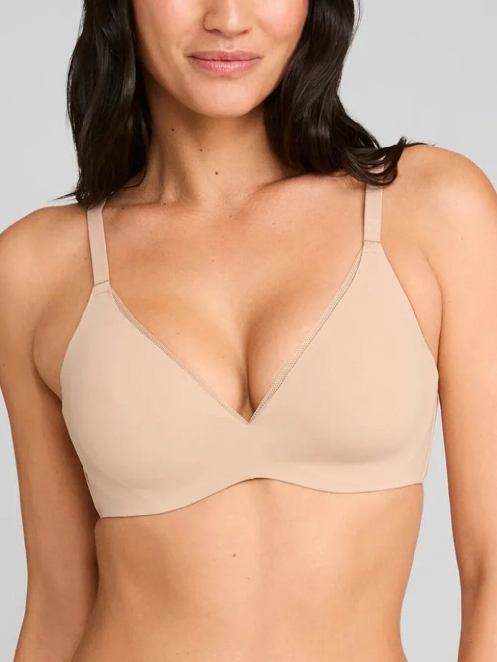 Tommy John Air Plunge Bra NWT | Rugby Tan | Size 34 A